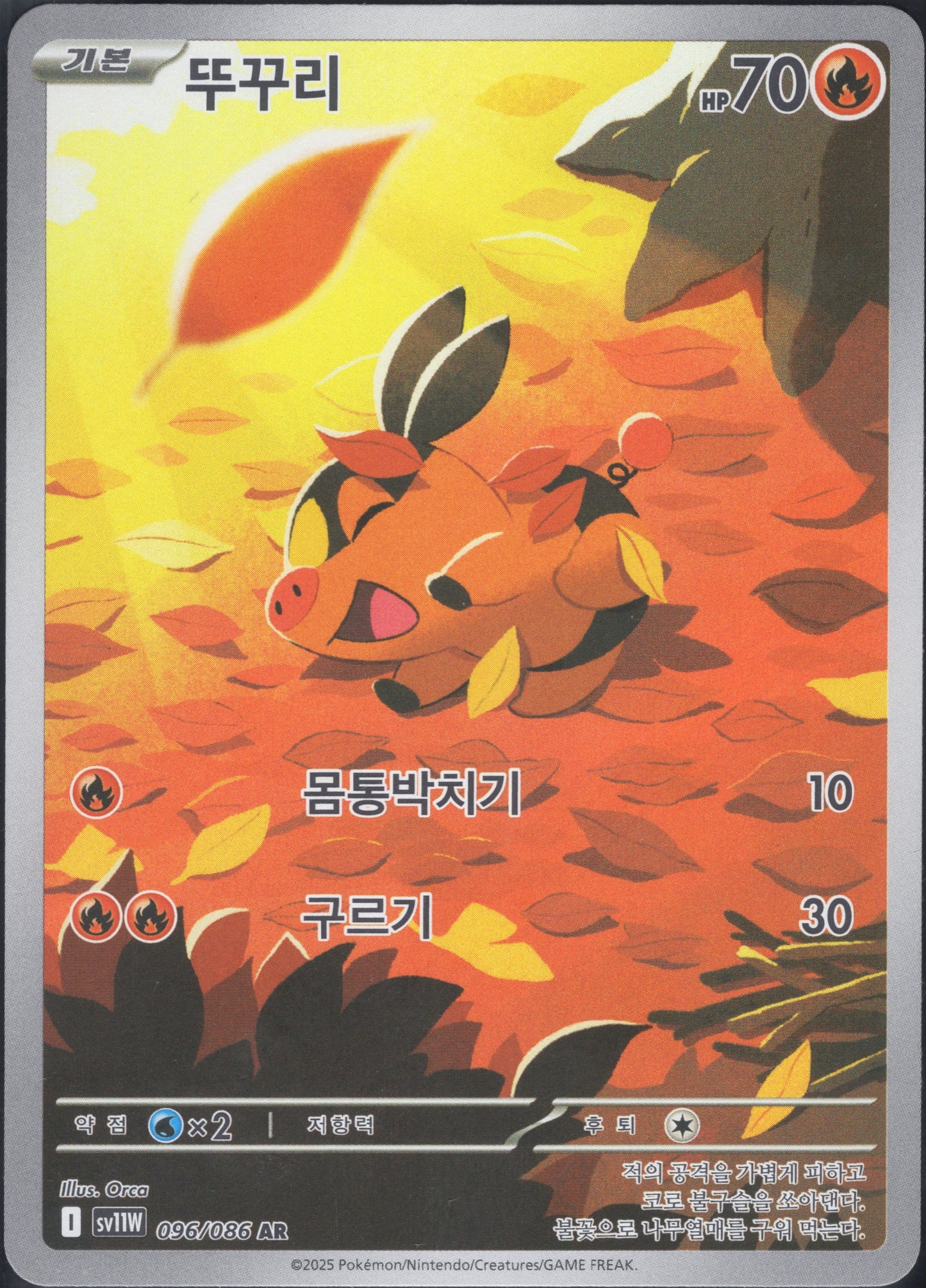 Tepig (096/086)[White Flare][KR]